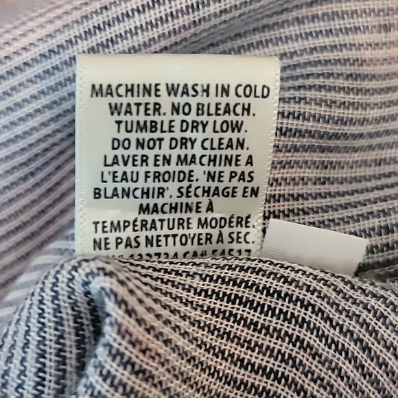 Bella Dahl plaid gauzy button up shirt Sz XS Grey Oversized - Picture 8 of 8